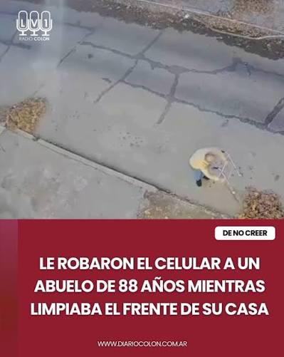 💔 La indignación se apoderó de las redes sociales tras viralizarse un cobarde robo ocurrido en Ciudadela, Buenos Aires. Un delincuente que pasaba ocasionalmente por la zona se aprovechó de la ...
