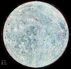 Nasa Map Of Past Lunar Landing Sites