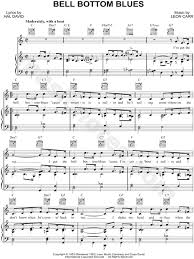 Bell bottom blues, you made me cry.i don't want to lose this feeling.and if i could choose a place to dieit would be in your arms.do you want to see me crawl. Alma Cogan Bell Bottom Blues Sheet Music In C Major Transposable Download Print Sku Mn0091723