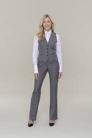 Extravagantes Plus Fur Ihr Business Outfit Anzugweste Nach Mass Die Schmal Geschnittene Weste Mit Zuruc Professional Work Outfit Tuxedo Women Vest Style Women