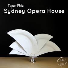 Paper Plate Sydney Opera House Craft Danya Banya Sydney Opera House Paper Plates World Thinking Day