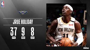 After helping the team overcome their postseason demons against the miami heat. Nba Com Stats On Twitter Jrue Holiday Steers The Pelicansnba With A Season High 37 Pts 9 Reb 8 Ast Sapstatlineofthenight