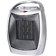 Minetom Ceramic Portable Space Heater With Adjustable Thermostat 750w 1500w Etl Listed Quiet Heater With Overheat Protectio Space Heater Cool Tents Tent Heater