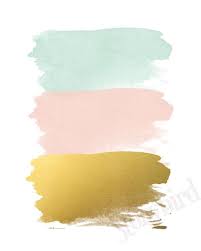 Eucalyptus Green Modern Abstract Print Set Pink Bedroom Decor Gold Nursery Gold Walls