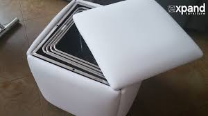 In this particular situation, a is an old table. Demonstration Of Cube 5 In 1 Ottoman Space Saving Chair Youtube
