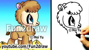 How to draw the bactrian camel. How To Draw Easy How To Draw A Camel Cute Drawings Fun2draw Online Art Tutorials Youtube