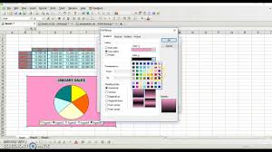 Creating Pie Chart Bar Graph Using Kingsoft Spreadsheet