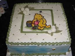 Classic Winnie The Pooh Baby Shower Cake Baby Shower Baby Shower Cake Decorations Winnie The Pooh Cake Baby Shower Cake Topper