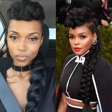 This isn't a style suited just for those with straight hair, if you have curly or wavy hair this hairstyle is still achievable. Braided Faux Hawk W Bobbi Boss Kanekalon Hair Kanekalon Hairstyles Hair Styles Natural Hair Styles
