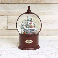 Cracker barrel merry merry santa claus christmas tea for one figural teapot cup | ebay. Christmas Village With Train Glitter Globe Cracker Barrel Cracker Barrel Christmas Village Whimsical Christmas