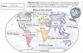 From states to countries to continents, these no matter which part of the world you are from, these blank maps are free to download and open to use for any purpose. Color World Map Worksheets Teaching Resources Tpt