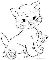 Here are ten coloring pages with pictures of sea animals to color. Cat And Kitten Coloring Pages Kittens Coloring Cat Coloring Page Animal Coloring Pages