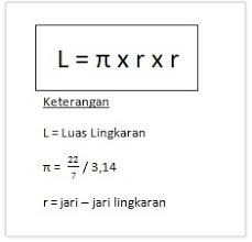 Rumus Luas Keliling Dan Diameter Lingkaran Beserta Contoh Soal