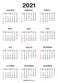 The a4 size planner can be downloaded as word and pdf. 2021 Calendar Printable Free With Usa Holidays Sunday Start Calendarzprint Free Calendars Printable Calendars