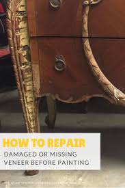 Many people who see the damage caused by woodworms may not fully understand what is happening. How To Repair Damaged Veneer Before Painting Furniture Grillo Designs