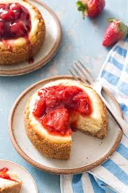 Each little cheesecake topped graham cracker crust is baked in a muffin cup and can be served the smaller pieces will soften more quickly. 4 Inch Cheesecake Recipe Homemade In The Kitchen