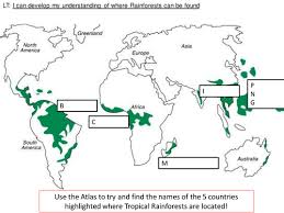 More images for global location of tropical rainforest » 4 Way Differentiated Rainforests Of The World Atlas Map Skills Activity Sheets Teaching Resources