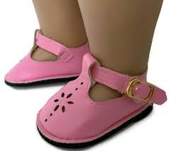 Pink Mary Jane Shoes for 18 inch Doll Clothes Girl