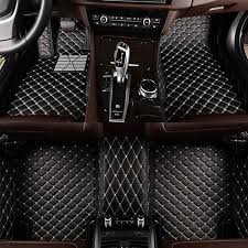 Luxurious Grid Pattern Pu Leather Carpet Custom Fit Car Floor Mats Liners Beddinginn Com In 2020 Fit Car Car Floor Mats New Sports Cars