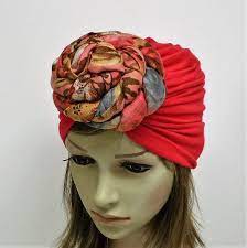 Large Top Knot Turban Hat For Women Rosette Turban Front Knotted Turban Women Turban Front Knot Turban Bad Hair Bad Hair Day Hat Turban Hat Hats For Women