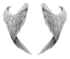 Fold an origami angel with a wide wing span how to: How To Draw Folded Angel Wings Drawing Tutorial Easy