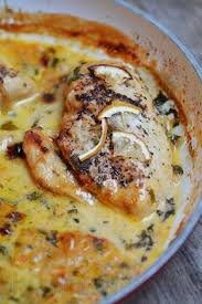 Poulet Sauce Cremeuse A L Ail Et Au Citron Recettes De Cuisine Recette A Base De Poulet Recette