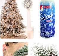 Christmas Fake Artificial White Spray Snow - 13-oz Can - Indoor or Outdoor  Spray on Tree Branches, Accent Garland, Wreaths & Centerpieces, Decorate ...