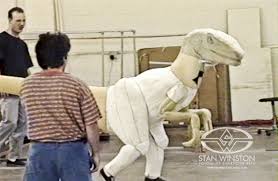 Its skin is based on the female velociraptors in jurassic park ///. Jurassic Park Evolution Of The Raptor Suits With John Rosengrant Stan Winston School Of Character Arts