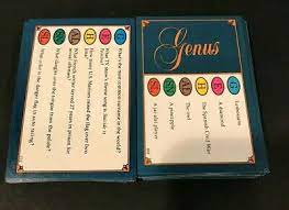Leave out the gameboard and play using cards only! Trivial Pursuit Genus Edition 100 Random Trivia Cards Game Night Quiz Questions 4 99 Picclick