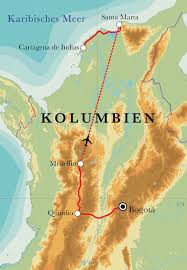 Mit einem kleinen bus fuhren wir 1 std. Rundreise Kolumbien 14 Tage Djoser Reisen