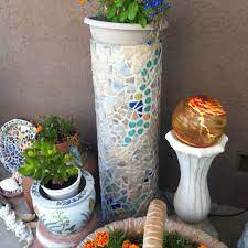 Maybe you would like to learn more about one of these? Pin By Wendy Sones Leon On Stuff I Made Plant Stand Mosaic Tiles Plants