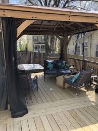 If so, we urge you to read through our guide below, which will provide you with everything you need to know about outdoor blind maintenance. Costco Yardistry Gazebo On Our Deck With Mosquito Curtains From Mosquitocurtains Com Perfect Screened Porch Patio Backyard Patio Gazebo On Deck