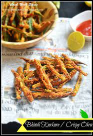 Today I Have For You All A Delicious Snack Made From Ladies Finger Its Bhindi Kurkure Crispy Okra Indian Food Recipes Vegetarian Cooking Cooking Recipes