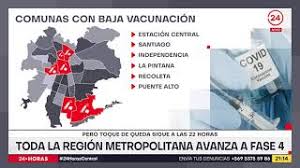 Según la data disponible, toda la región metropolitana estará en fase 4 (apertura inicial) a partir de este sábado 28 de agosto a las 5 . Onsq6urwt6 64m