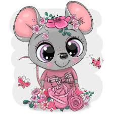 Greeting Card Cartoon Mouse With Flowers Greeting Card Cute Cartoon Mouse With Flowers Royalty Free Illustration Cute Drawings Kids Cartoon Characters Cartoon To get more templates about posters,flyers,brochures,card,mockup,logo,video,sound,ppt,word,please visit pikbest.com. pinterest