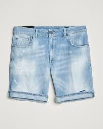 Dondup Derick Bull Denim Shorts Light Blue at CareOfCarl.com
