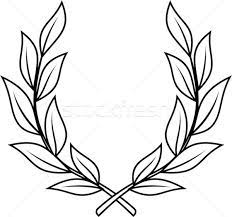 Laurel Wreath Vector Illustration Sketch Coloring Page Laurel Tattoo Wreath Tattoo Laurel Wreath Tattoo