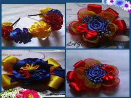 Apoyando El Tricolor Colombiano D Mary Lazos Manualidades Diademas Con Cintas Accesorios Hechos A Mano