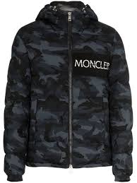 Moncler Aiton Camo Print Hooded Jacket Farfetch Camo Print Moncler Designer Clothes For Men