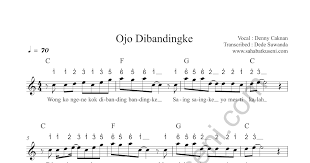 Not Balok Not Angka Lagu Ojo Dibandingke - sahabatku seni