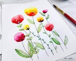 32 easy watercolor painting ideas kids watercolor art videos. Easy Watercolor Flowers Step By Step Tutorial Dawn Nicole
