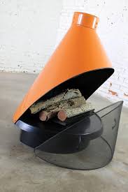 Sold by lightningcommerce1 an ebay. Mid Century Electric Cone Shaped Freestanding Fireplace Indian Orange By Sears At 1stdibs