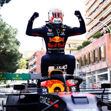 Max verstappen, center, second place ferrari driver carlos sainz, second left, and third place mclaren driver lando norris, right, with their trophies on the podium (photo credit: Max Verstappen After Winning The 2021 Monaco Gp Formula1