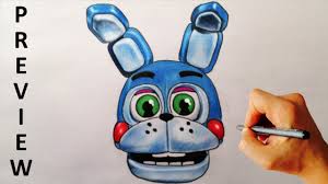 How to draw toy chica easy, step by step, drawing guide, by dawn. How To Draw Adventure Toy Bonnie From Fnaf World Step By Step Drawing Lesson Preview Youtube