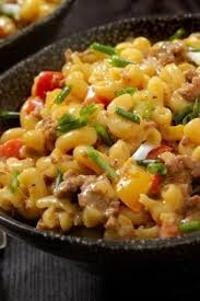 Pasta Mit Cremiger Kase Hackfleisch Sosse Rezepte Essensrezepte Einfache Gerichte