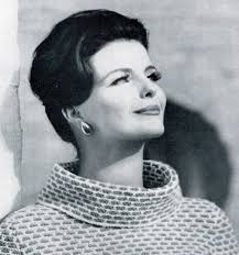 Women's 1960s Vintage Sweater With Fold-over Collar -- Retro Pullover --  PDF KNITTING PATTERN