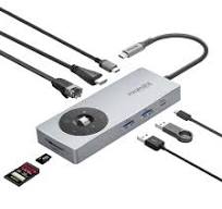 ‫موزع بيانات USB-C متعدد المنافذ 14 في 1 عالي السرعة مع خاصية PD  Passthrough، الذي يجمع بين الشحن المباشر وعناصر التحكم في الوسائط المتعددة  لتحسين ...‬‎