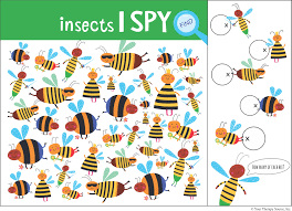 find the bees visual discrimination activity growing play