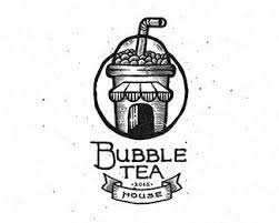 Bubble Tea House Tea Logo Bubble Tea Shop Tea Design