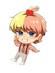 Taehyung Chibi Idol By Nahomo Chibi Bts Chibi Taehyung Fanart